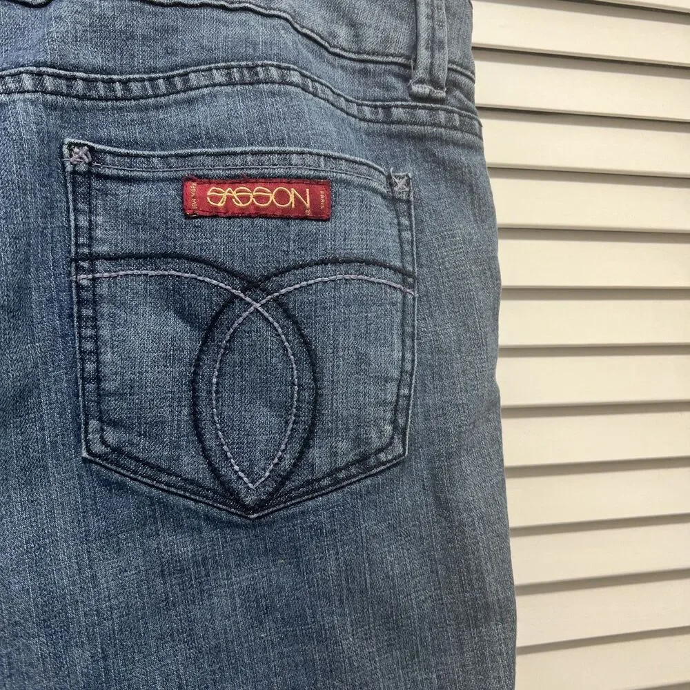Sassoon Ooh La La Skinny Leg Shuffle Jeans Stretch Cotton BlendSize 16 Preowned